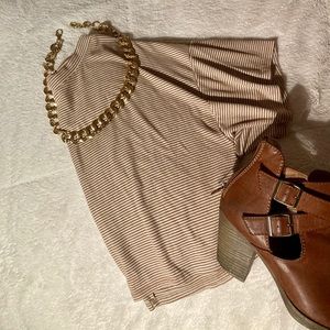Forever 21 Cropped Striped TShirt Small
